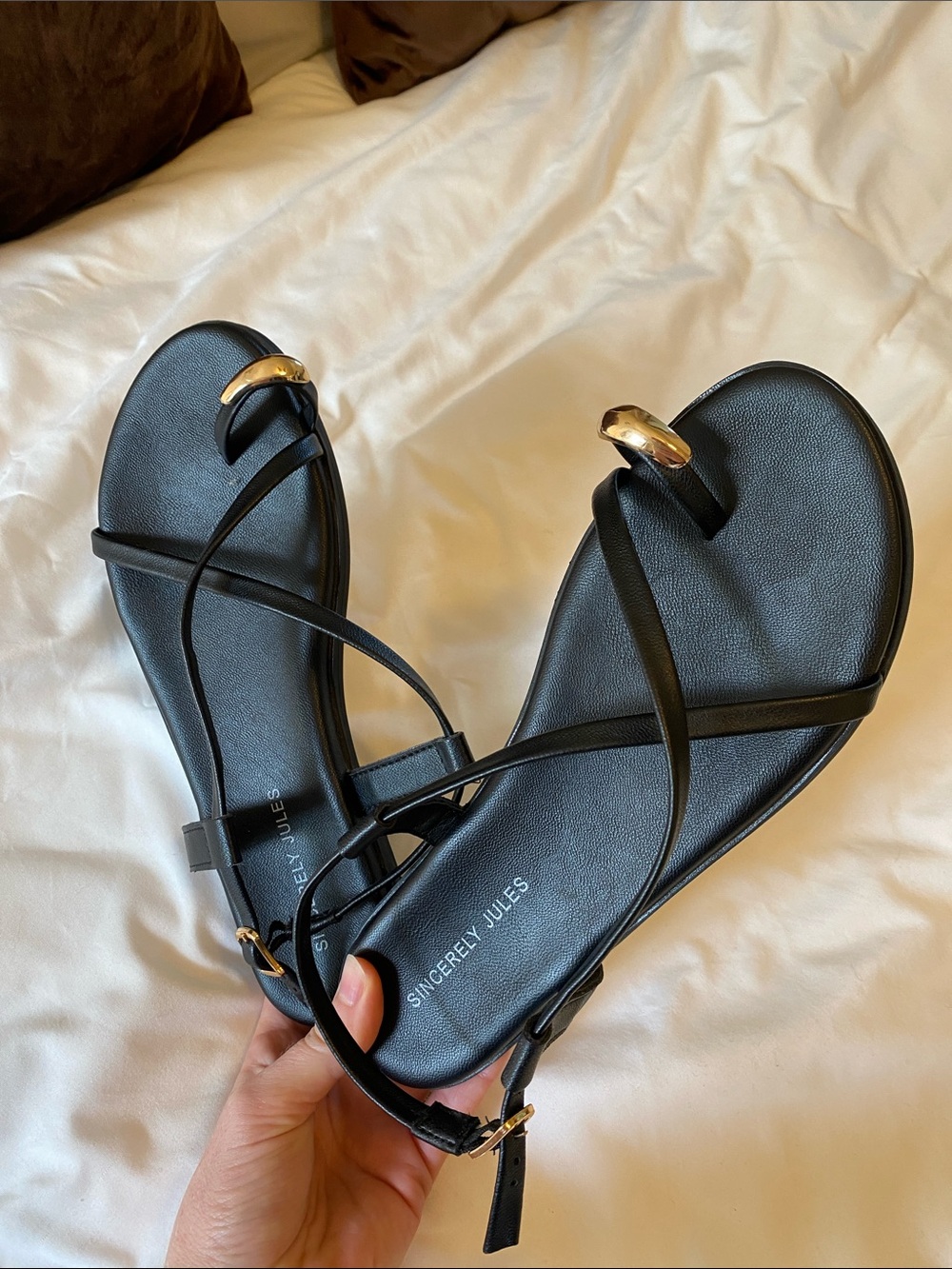 Criss cross sandals